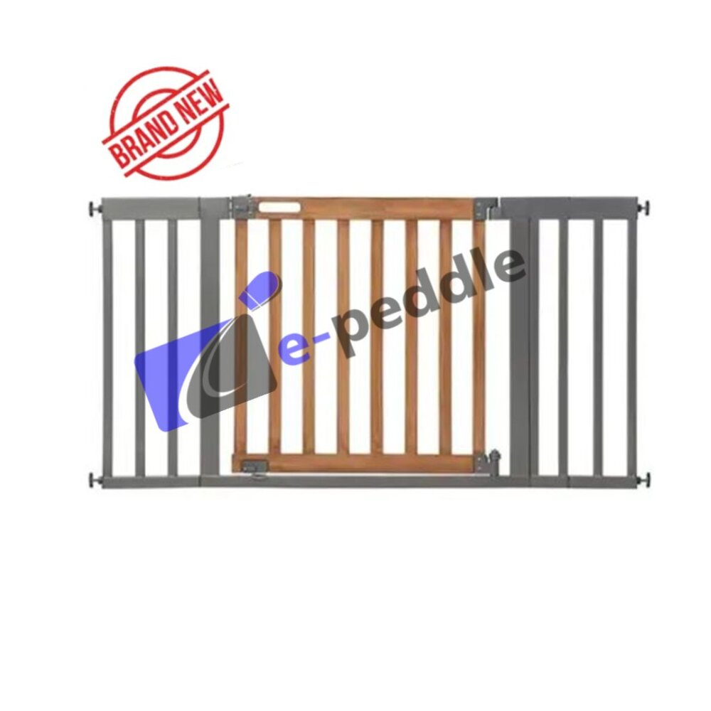 Summer Infant West End Extra Wide Safety Pet and Baby Honey Oak / Slate (27950)